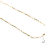 Bezel Diamond Button Necklace 34946 - Image 5