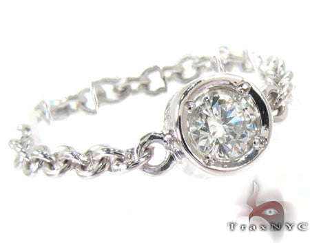 Bezel Diamond Chain Ring 27074 - Image 1