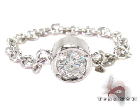 Bezel Diamond Chain Ring 27074 - Image 2