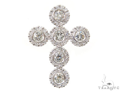 Bezel Diamond Cross Crucifix 40797 - Image 1