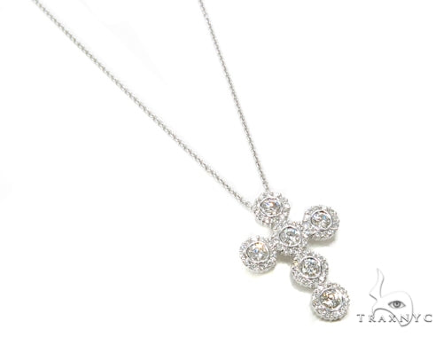 Bezel Diamond Cross Crucifix 40797 - Image 2