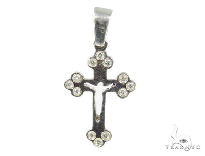 Bezel Diamond Cross Crucifix 44518 - Image 1