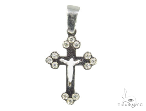 Bezel Diamond Cross Crucifix 44518 - Image 1