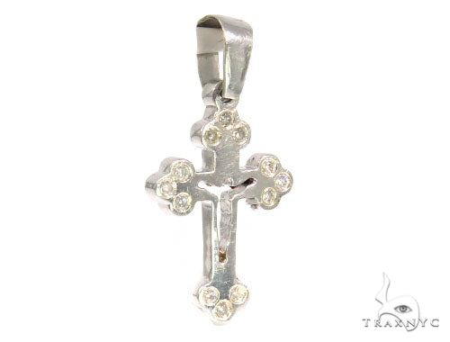 Bezel Diamond Cross Crucifix 44518 - Image 2