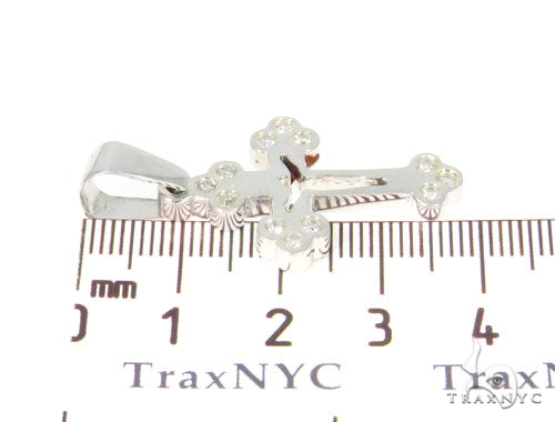Bezel Diamond Cross Crucifix 44518 - Image 7