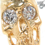Bezel Diamond Crown Skull Pendant 34380 - Image 2
