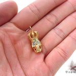 Bezel Diamond Crown Skull Pendant 34380 - Image 8