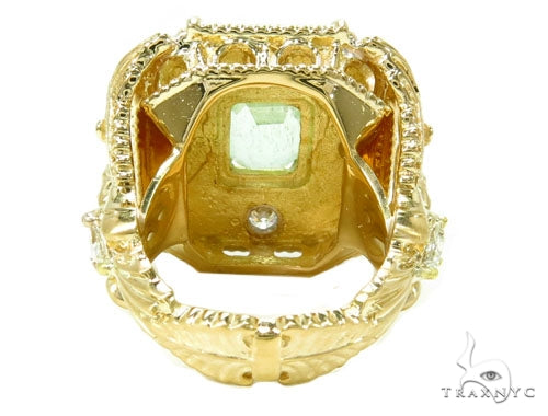 Bezel Diamond Emerald Angel Ring 39843 - Image 5
