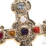Bezel Diamond Gemstone Cross Crucifix 41193 - Image 3