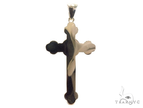 Bezel Diamond Gemstone Cross Crucifix 41193 - Image 4