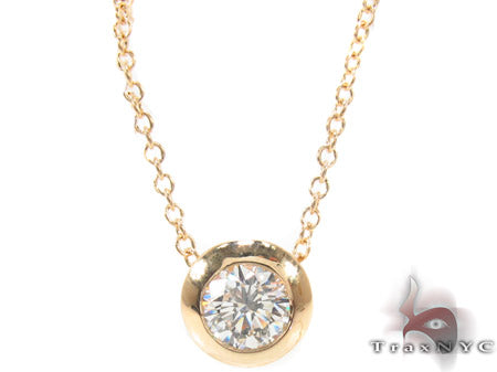 Bezel Diamond Necklace 33414 - Image 1