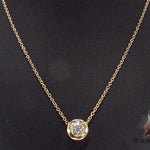 Bezel Diamond Necklace 33414 - Image 3