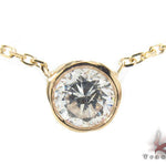 Bezel Diamond Necklace 34422 - Image 2