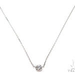 Bezel Diamond Necklace 40924 - Image 1