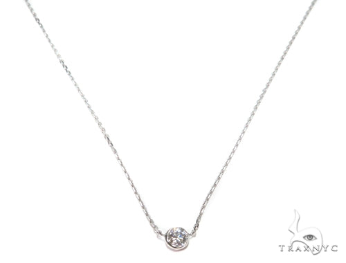 Bezel Diamond Necklace 40924 - Image 1
