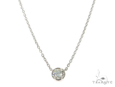 Bezel Diamond Necklace 45416 - Image 1