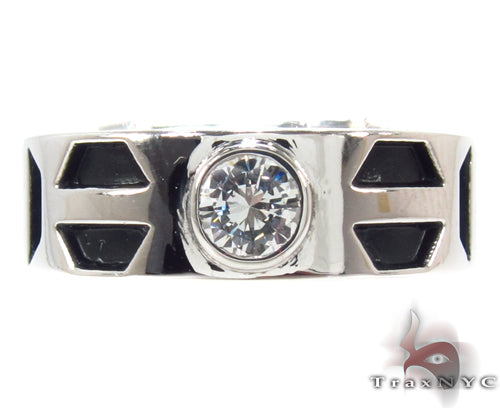 Bezel Diamond Pinky Ring 34390 - Image 2