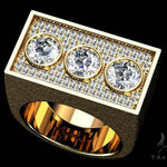 Bezel Custom Diamond Pinky Ring 36937 - Image 9
