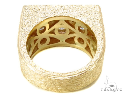 Bezel Custom Diamond Pinky Ring 36937 - Image 6