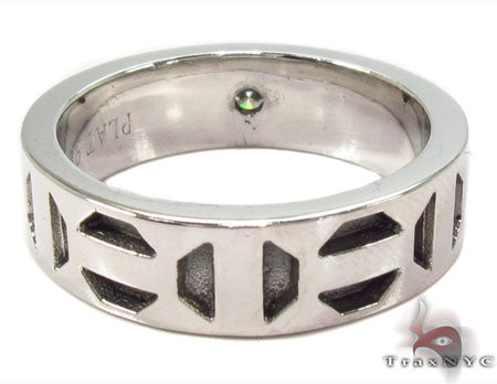Bezel Diamond Platinum Ring 32218 - Image 5