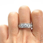 Bezel Diamond Wedding Band 41213 - Image 7