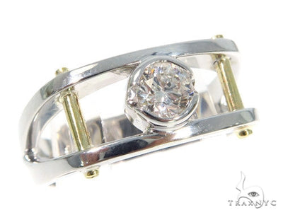 Bezel Diamond Wedding Ring 44895 - Image 1