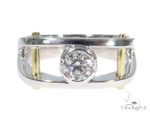 Bezel Diamond Wedding Ring 44895 - Image 2