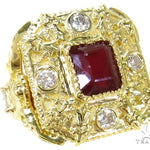 Bezel Ruby Diamond  Angel Ring-40018 - Image 1
