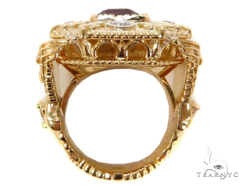 Bezel Ruby Diamond  Angel Ring-40018 - Image 6