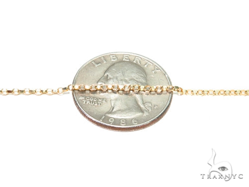 Cable Gold Chain 18 Inches 1mm   40913 - Image 3