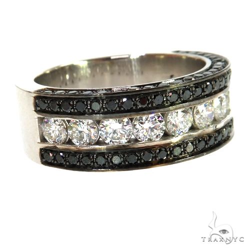 Black And White Diamond Ring 67866 - Image 2