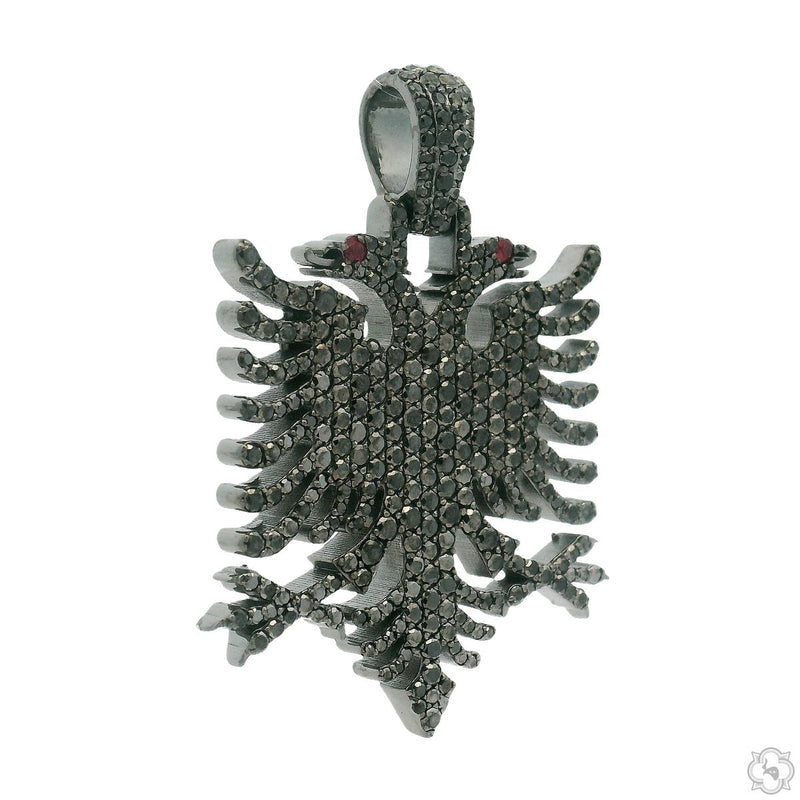 Black Diamond Albanian Eagle Pendant 70838 - Image 2