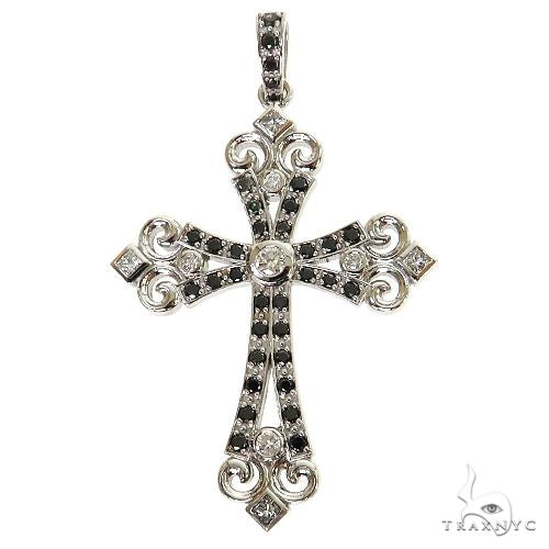 Black Diamond Cross Pendant 68867 - Image 1