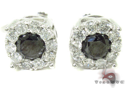 Black Diamond Earrings 28962 - Image 1