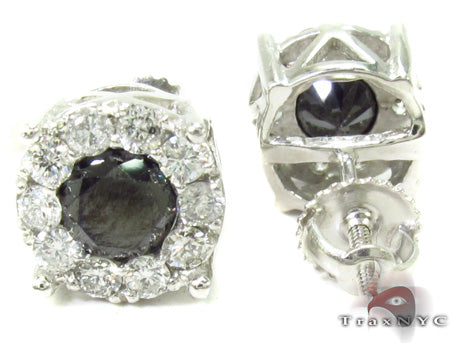 Black Diamond Earrings 28962 - Image 4