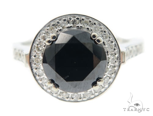 Black Diamond Halo Ring 56737 - Image 2