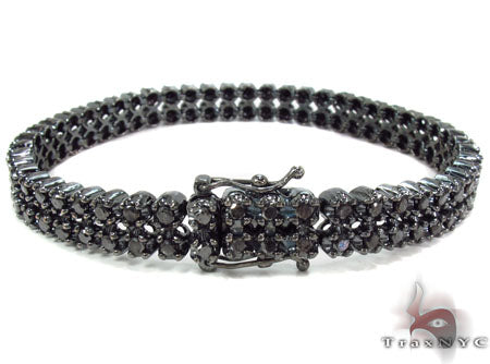Black Diamond Prong Bracelet 30988 - Image 4