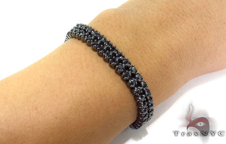 Black Diamond Prong Bracelet 30988 - Image 8