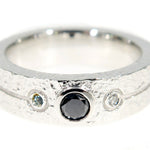 Black Diamond Topaz Couple Ring 49774 - Image 4