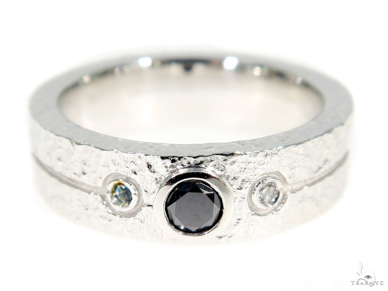 Black Diamond Topaz Couple Ring 49774 - Image 4