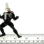 Black Enamel Silver Diamond Venom Pendant 66366 - Image 6