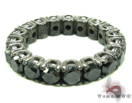 Black Diamond Eternity Wedding Ring 28457 - Image 5