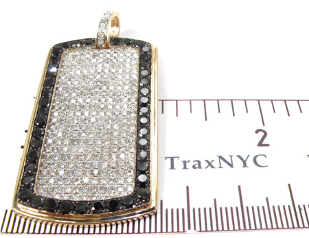 Black Outline Diamond Dog Tag 2 27097 - Image 7