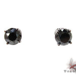 Black Prong Diamond Stud Earrings 20734 - Image 1