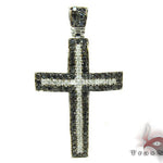 Black and White Diamond Cross Crucifix 26331 - Image 1