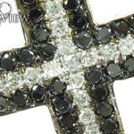 Black and White Diamond Cross Crucifix 26331 - Image 3