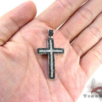 Black and White Diamond Cross Crucifix 26331 - Image 5