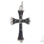 Black and White Diamond Cross Crucifix 40928 - Image 2