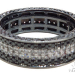 Black and White Diamond Wedding Band 40772 - Image 5