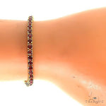 Blood Red Sapphire 10 Pointer Tennis Bracelet 67066 - Image 5